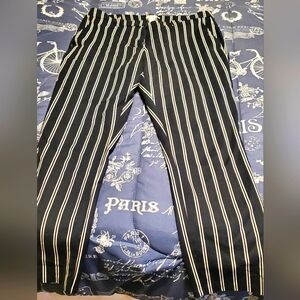 H&M Black and White Striped Pants
